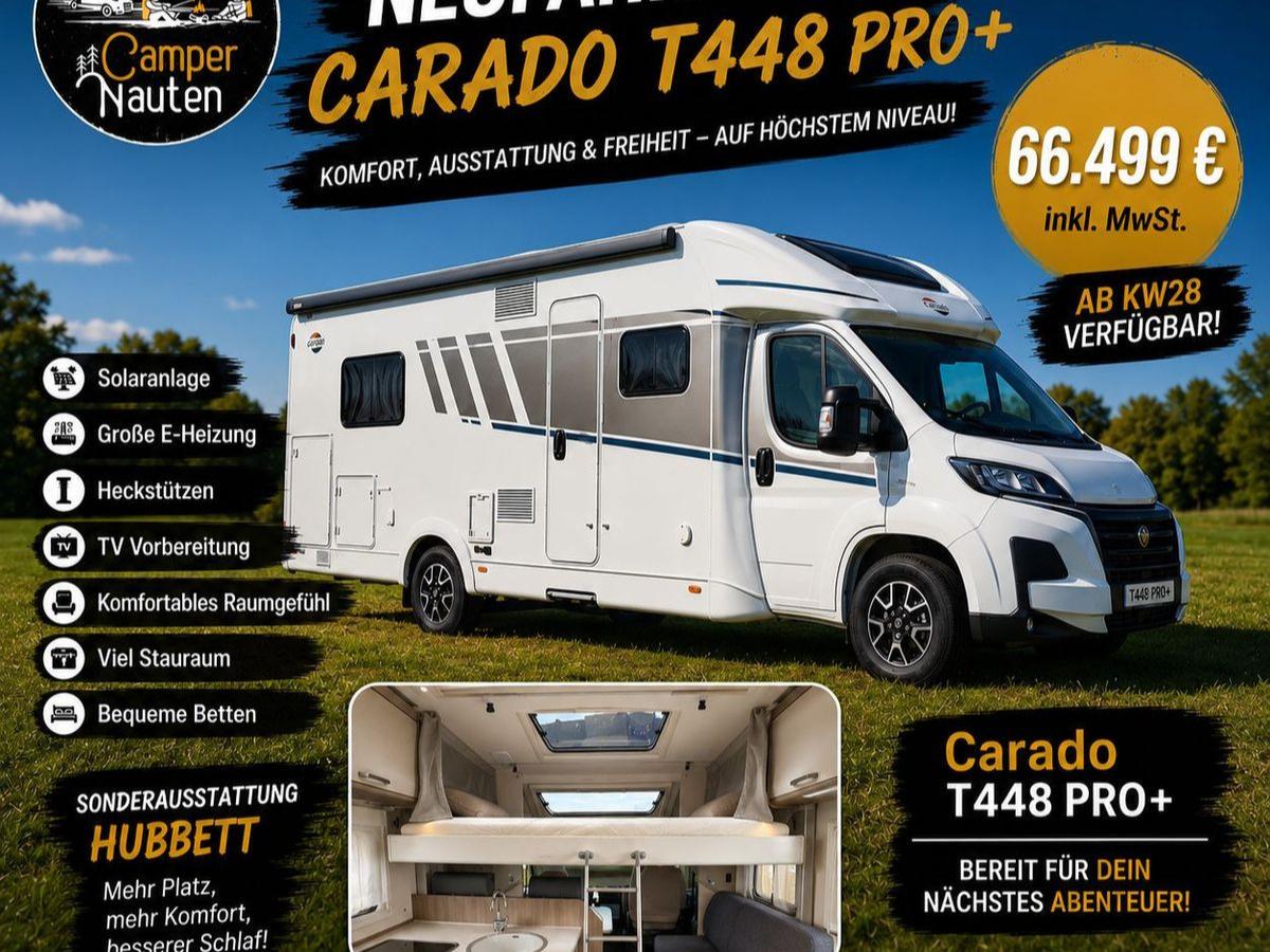 Carado T448 Pro+, NEU-W., Hubbett,E-Heiz,Solar, Fahrrad