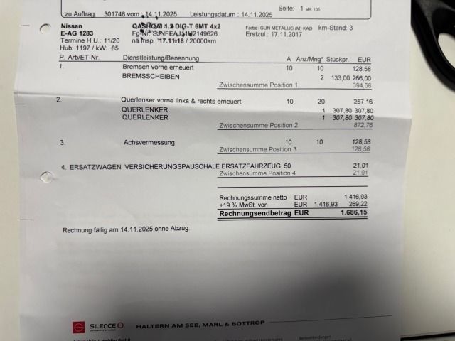 Fahrzeugabbildung Nissan QASHQAI 1.2 DIG-T 6MT 4x2 N-Connecta Design BF A