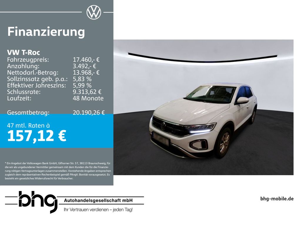Volkswagen T-Roc 1.0 l TSI OPF AppConnect, LED, Ganzjahresr