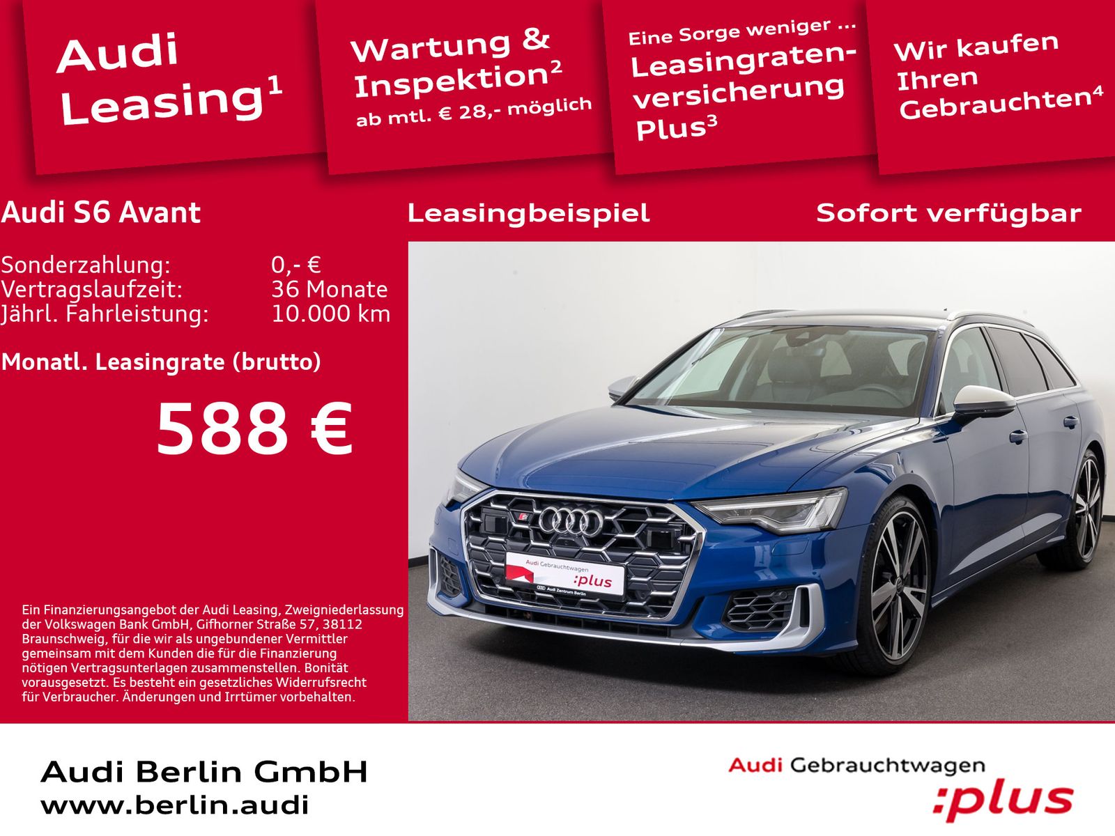 Audi S6 Avant TDI qu.tiptr. LED RFK NAVI VIRTUAL