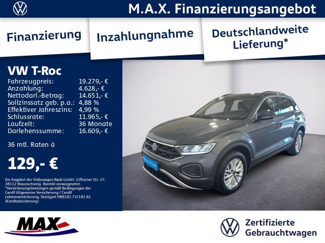 T-Roc 1.0 TSI LED+NAVI+DIGI CP+KLIMA+
