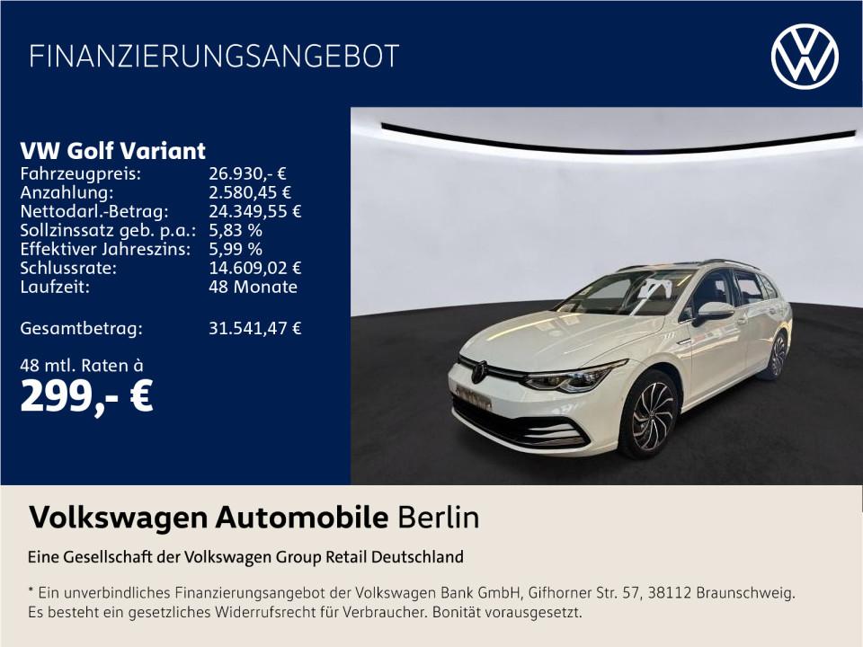 Volkswagen Golf Variant VIII 15 eTSI DSG Style Navi LED SH 2023