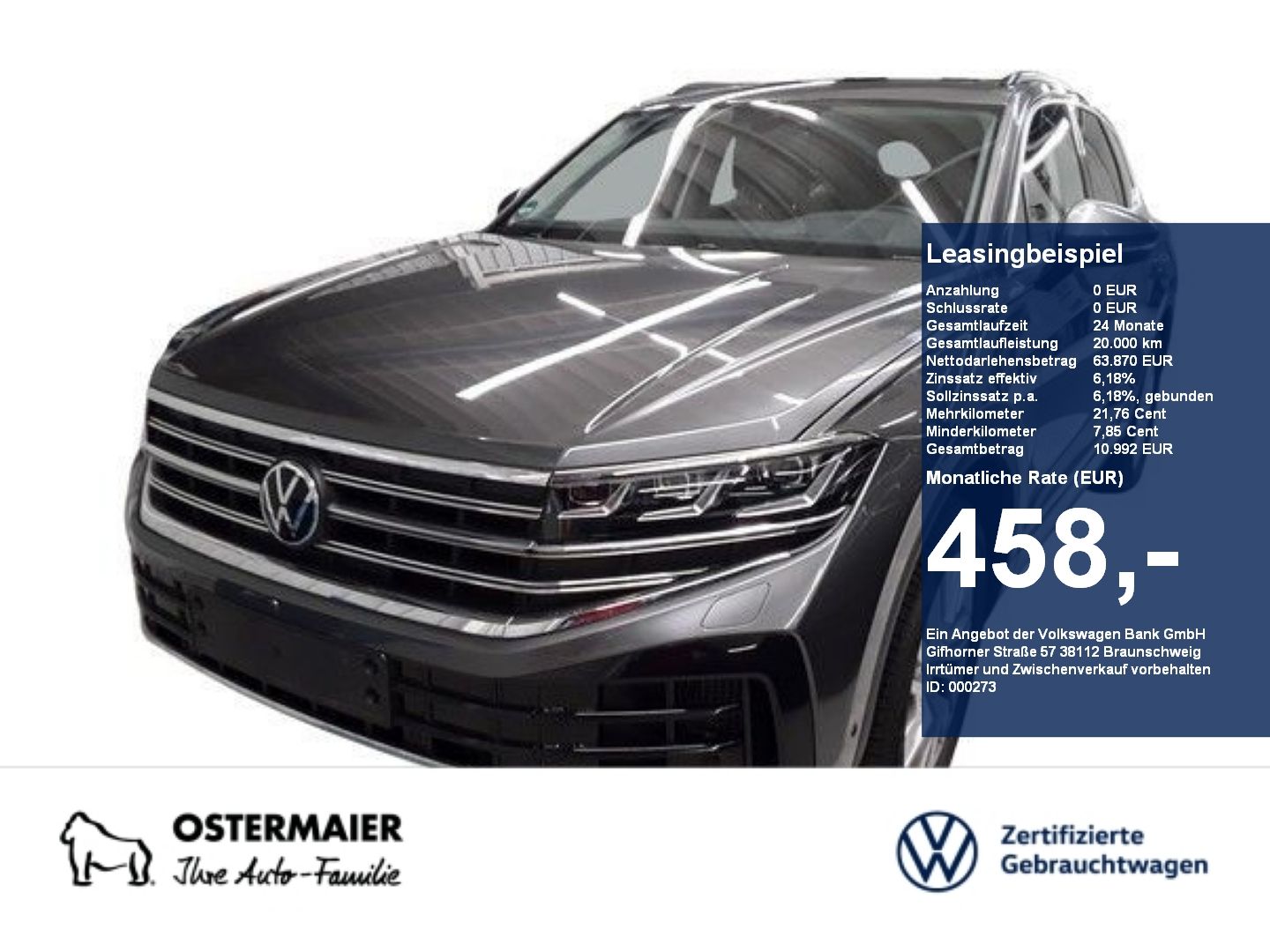 Volkswagen Touareg ELEGANCE 3.0TSI 340PS NP.106T AHK.PANO.H