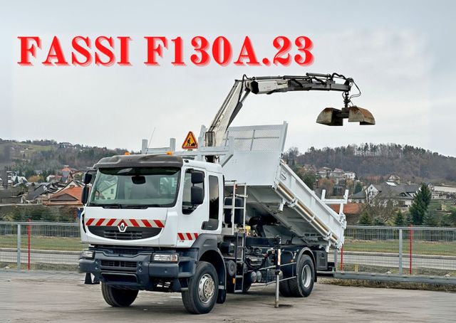 Renault KERAX 370* KIPPER 4,70m * FASSI F130A.23 + FUNK