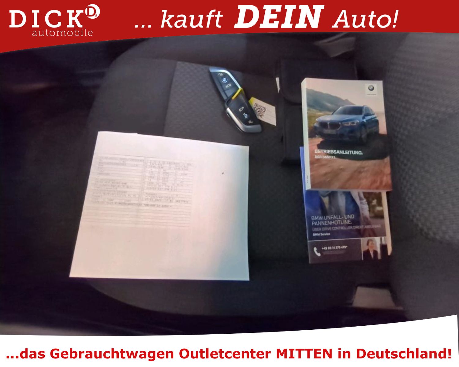Fahrzeugabbildung BMW X1 sDr 18d NAVI/SHZ/TEMPOMAT/KLIMAAUT/PDC/8Fa