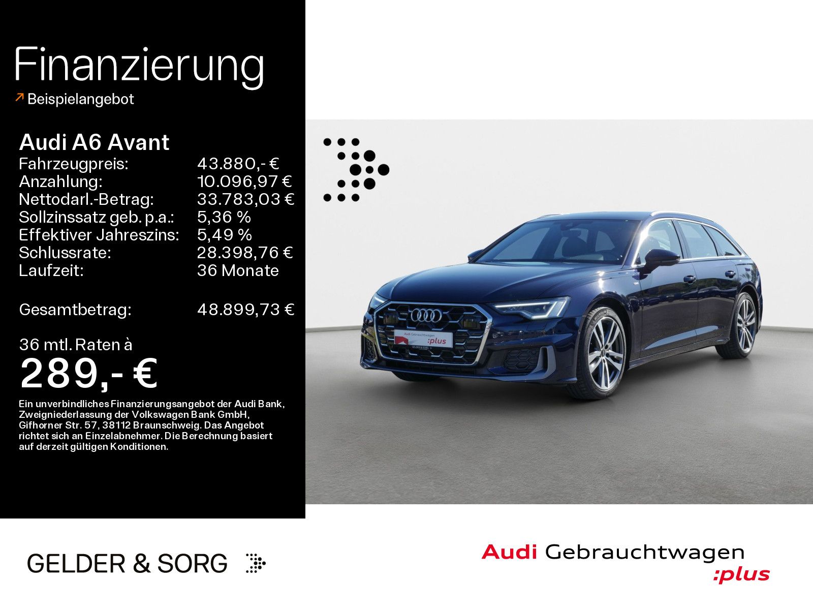 Audi A6 Avant 45 TDI qu. S line RFK*LED*Virtual*Navi