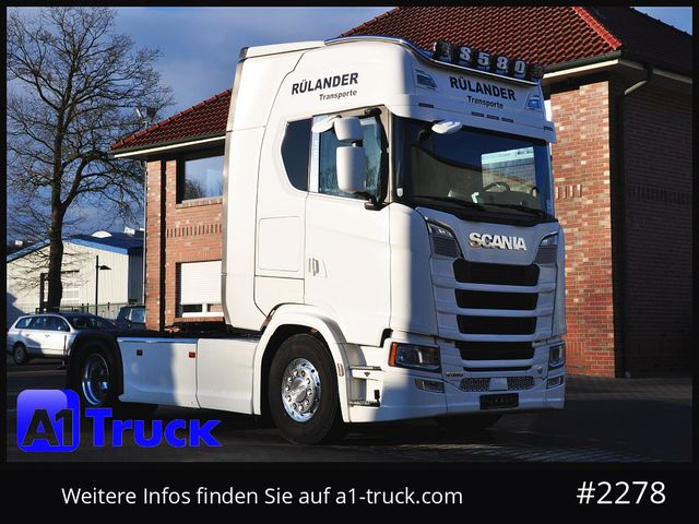 Scania S 580 V8, Leder Navi, Retarder, Volluft, Alu