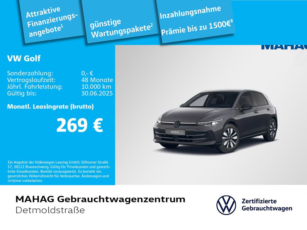 Volkswagen Golf VIII 1.5 TSI GOAL AHK LED+Navi ParkPilot Ap