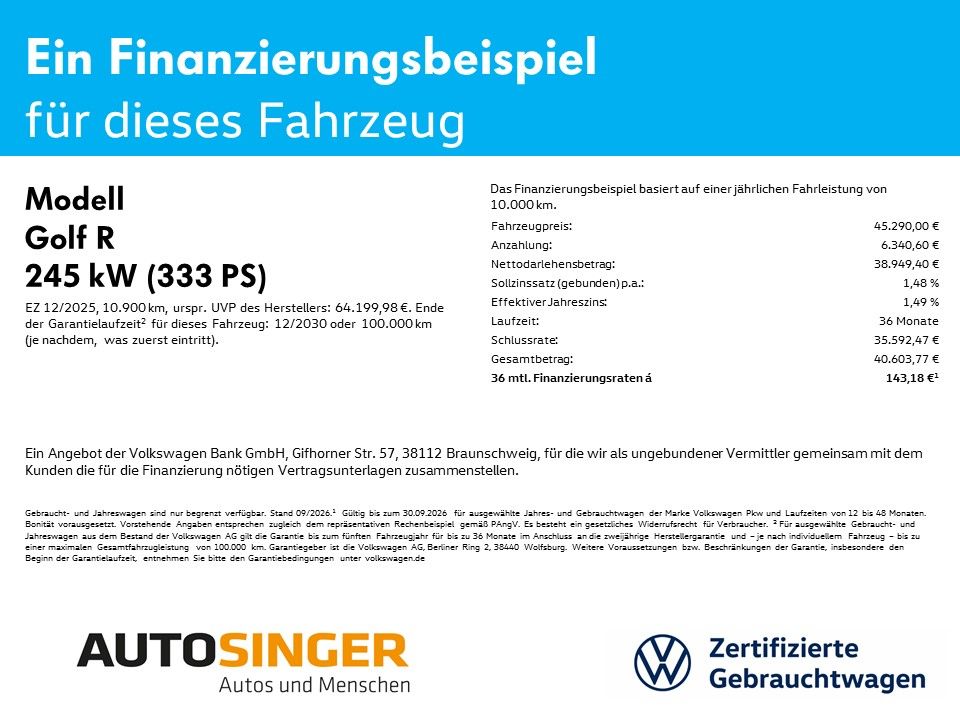 Volkswagen Golf R BLACK STYLE NAV R-CAM ALU19 ACC foto 2
