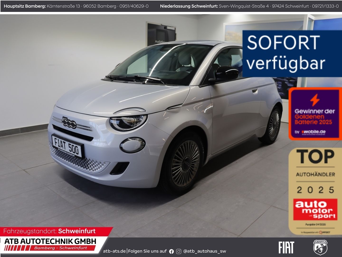 Fahrzeugabbildung Fiat 500 ICON + Komfortpaket Hybrid 1.0l PDC Rückfahr