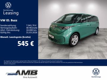 Volkswagen Leasingangebot: Volkswagen ID.Buzz Pro LR AHK/Matrix/Lang/7Sitz/360°/5J.Gar