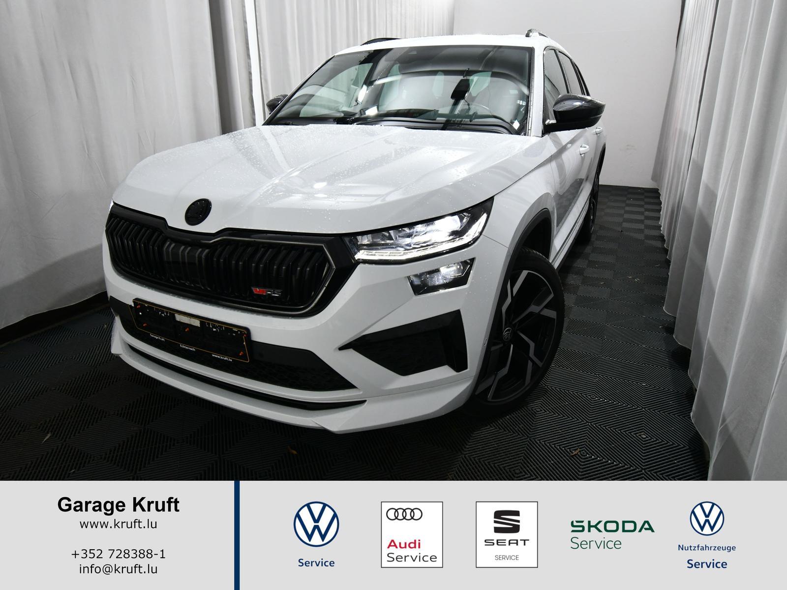 Skoda Kodiaq RS 4x4, AHK, Pano., Stand-Hzg., Leder