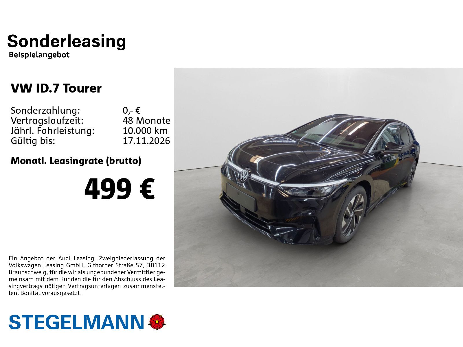 Volkswagen ID.7 ab 499,00 EUR leasen in Detmold - Tourer Pro 210kW ...