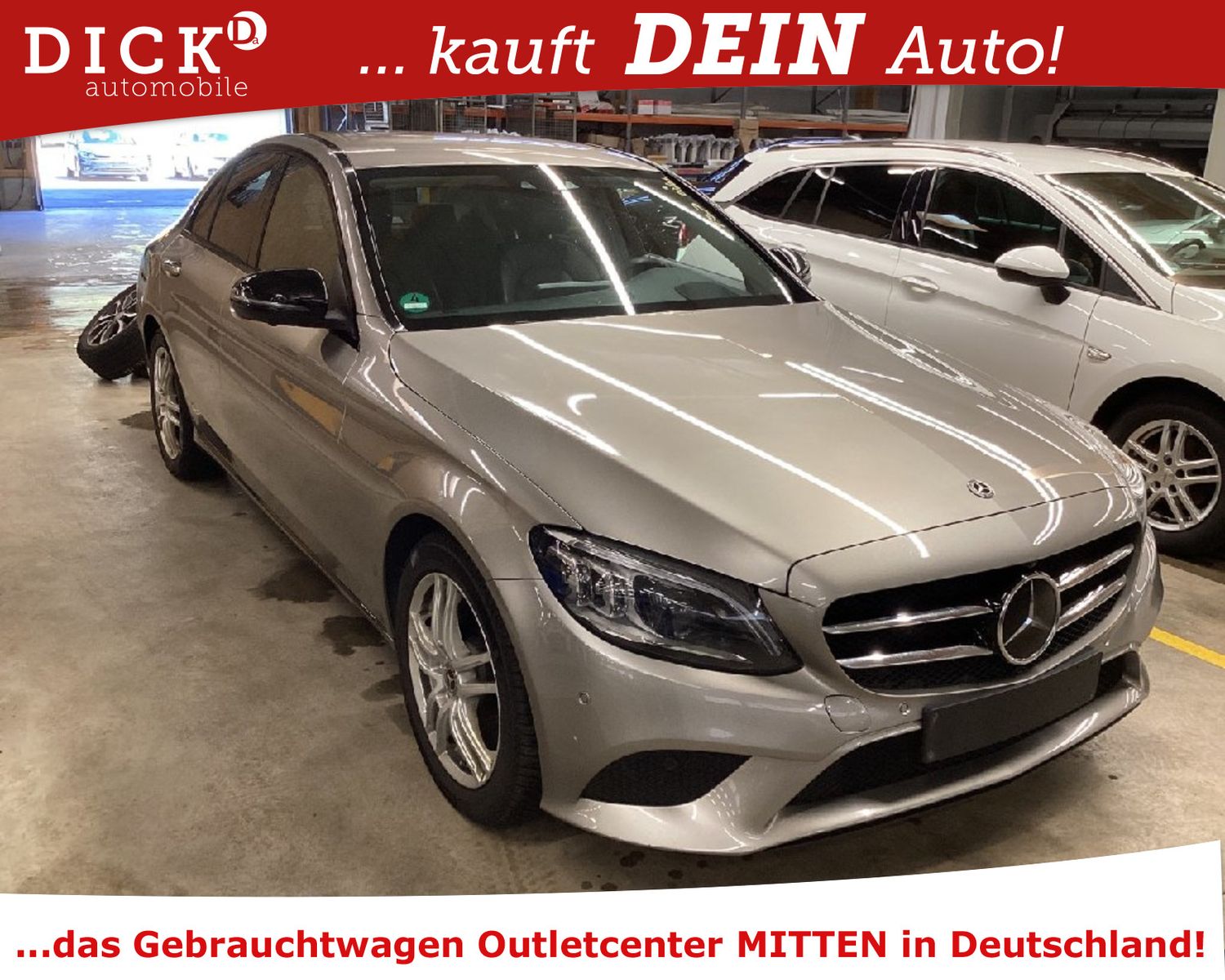 Fahrzeugabbildung Mercedes-Benz C 200d 9G LED+/VIRTU/BURMEST/STANDHZ/8Fa/VOLL++