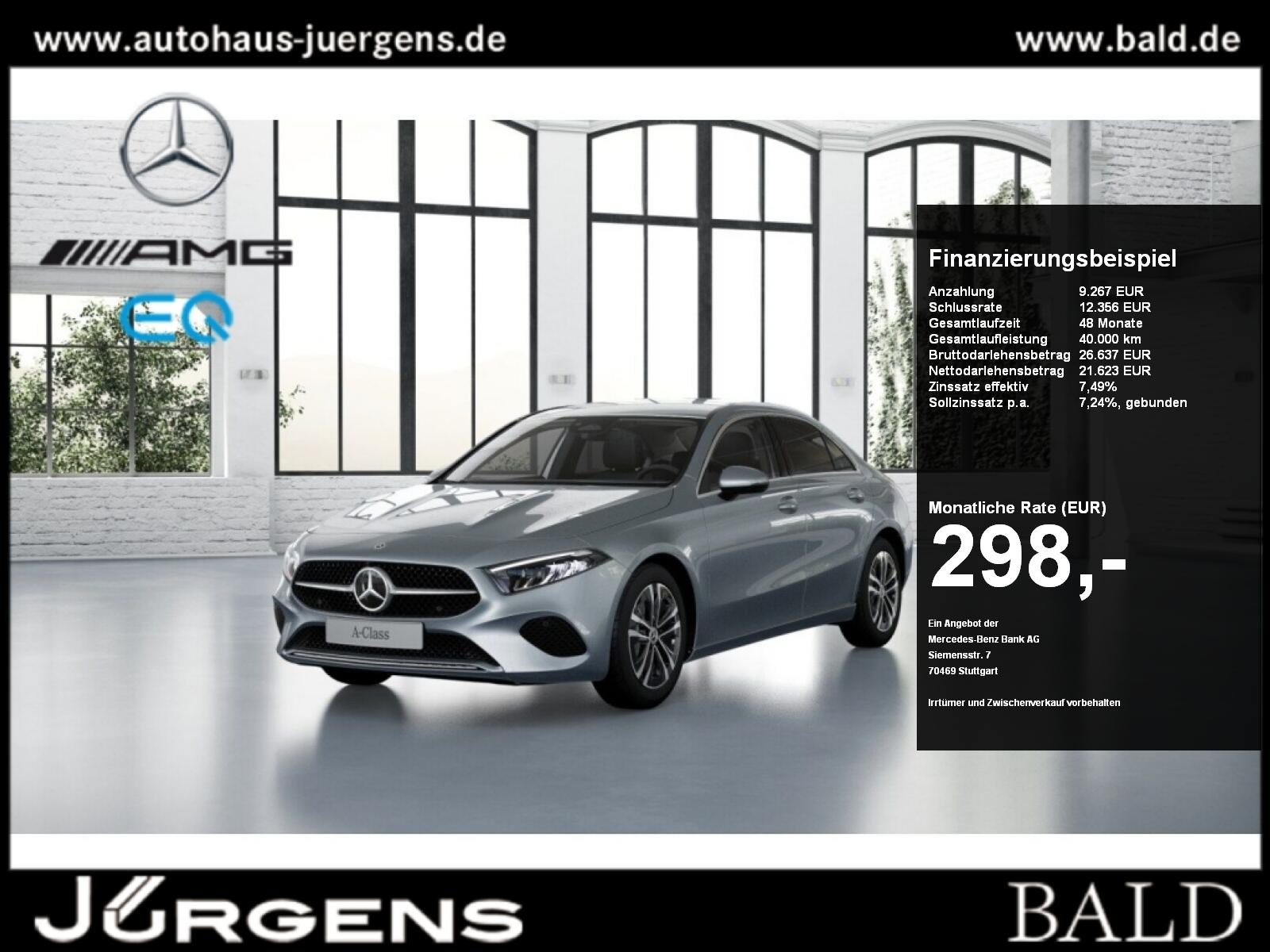 Mercedes-Benz A 200 d Lim Progressive+Distr+Cam+LED+Navi+Totw