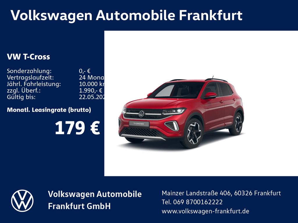 Volkswagen T-Cross R-Line 1.0 l TSI OPF 85 kW (116 PS) 6-Ga