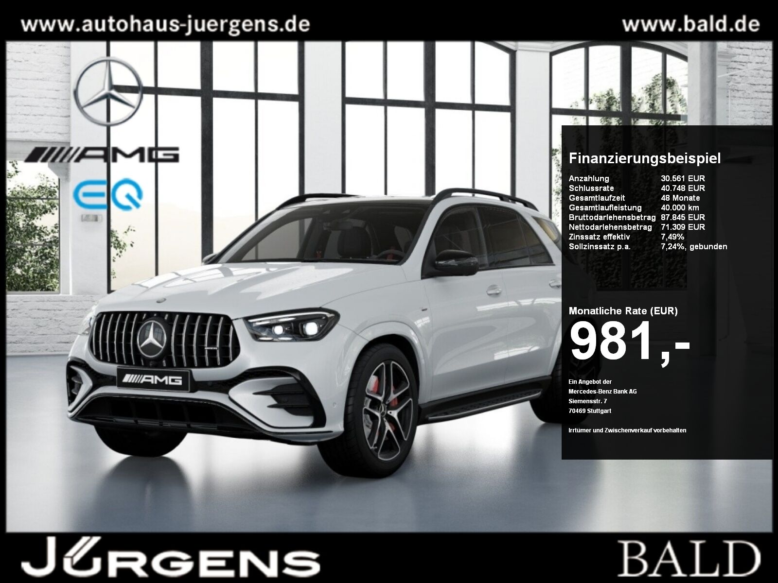 MERCEDES-BENZ GLE 53 HYBRID 4M AMG+Burm+Pano+AHK+Night+21Zoll
