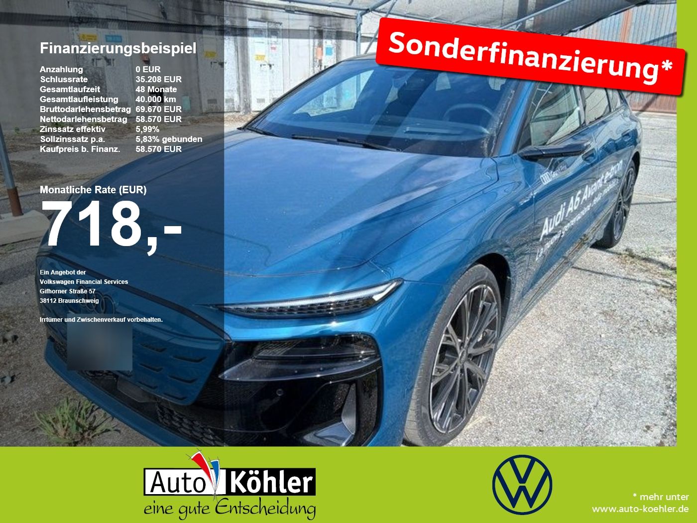 Audi A6 Avant e-tron edition Perform. Pano Kamera 360