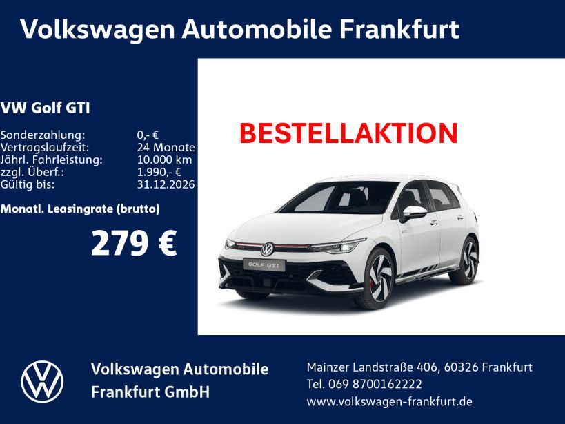 Volkswagen Golf GTI Clubsport 2,0 l TSI 221 kW (300 PS)  | 
