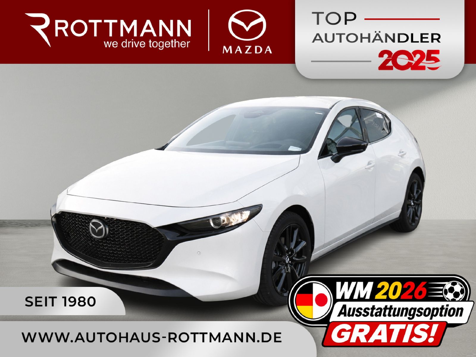 Mazda 3 SoMo e-SKYACTIV-G 2.5 140ps Aut. HOMURA