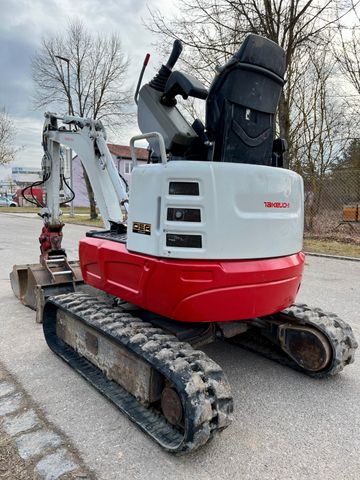 Takeuchi TB215R**Powertilt, Humusschaufel, 2x Tieflöfel**