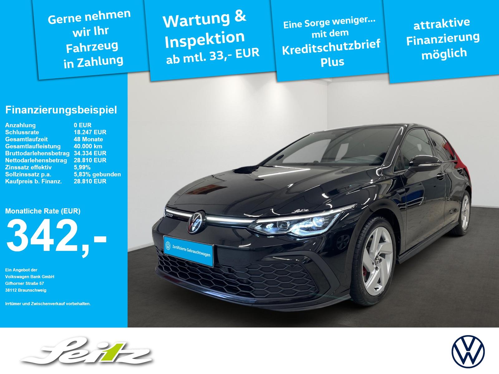 Volkswagen Golf VIII 2.0 TDI GTD *LED*PARKSENSOR*SITZHZG*