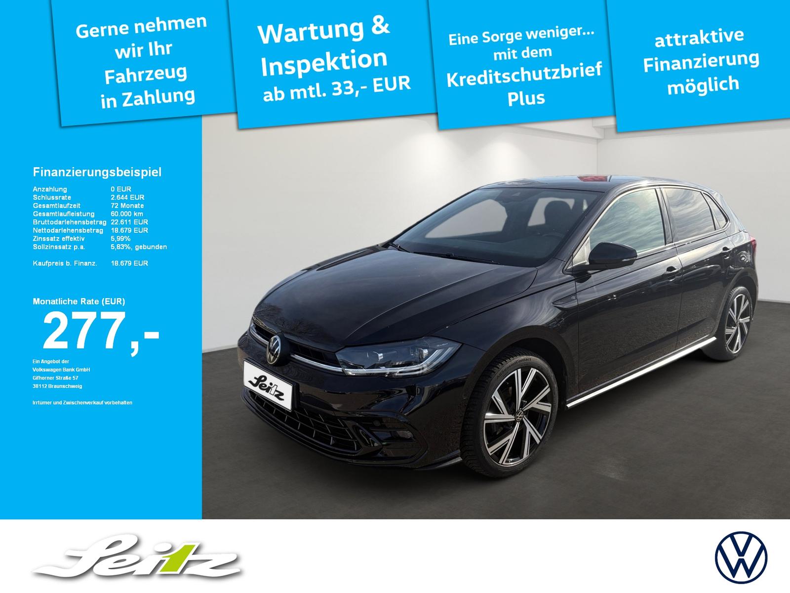 Volkswagen Polo VI 1.0 TSI R-Line *MATRIX*PARKSENSOR*SITZHZ