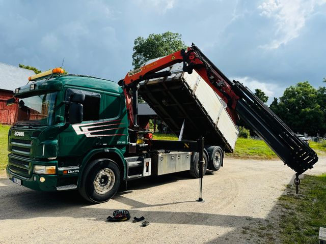 Scania P400 6x2 Crane + Tipper