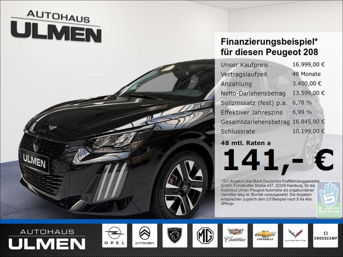 Peugeot 208 Allure PT 100 Klimaautomatik Privacyverglasu