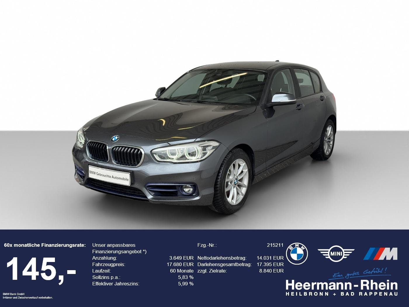 BMW 120iA 5-trg. Sport Line Navi.LED.PDC.SHZ.MFL.Tem