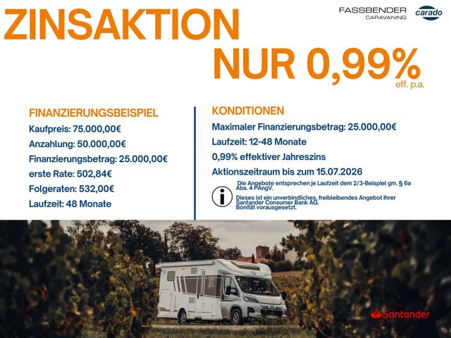 Carado T 328 PRO+8-AUTOMATIKNAVKAMTVLTEACCSOLAR