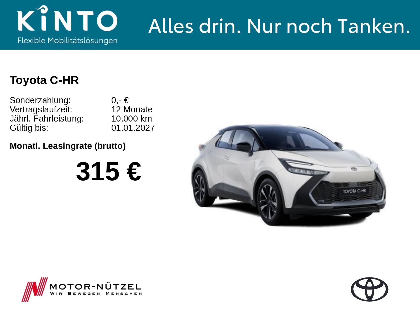 Toyota C-HR Hybrid Teamplayer *ALL-IN LEASING*