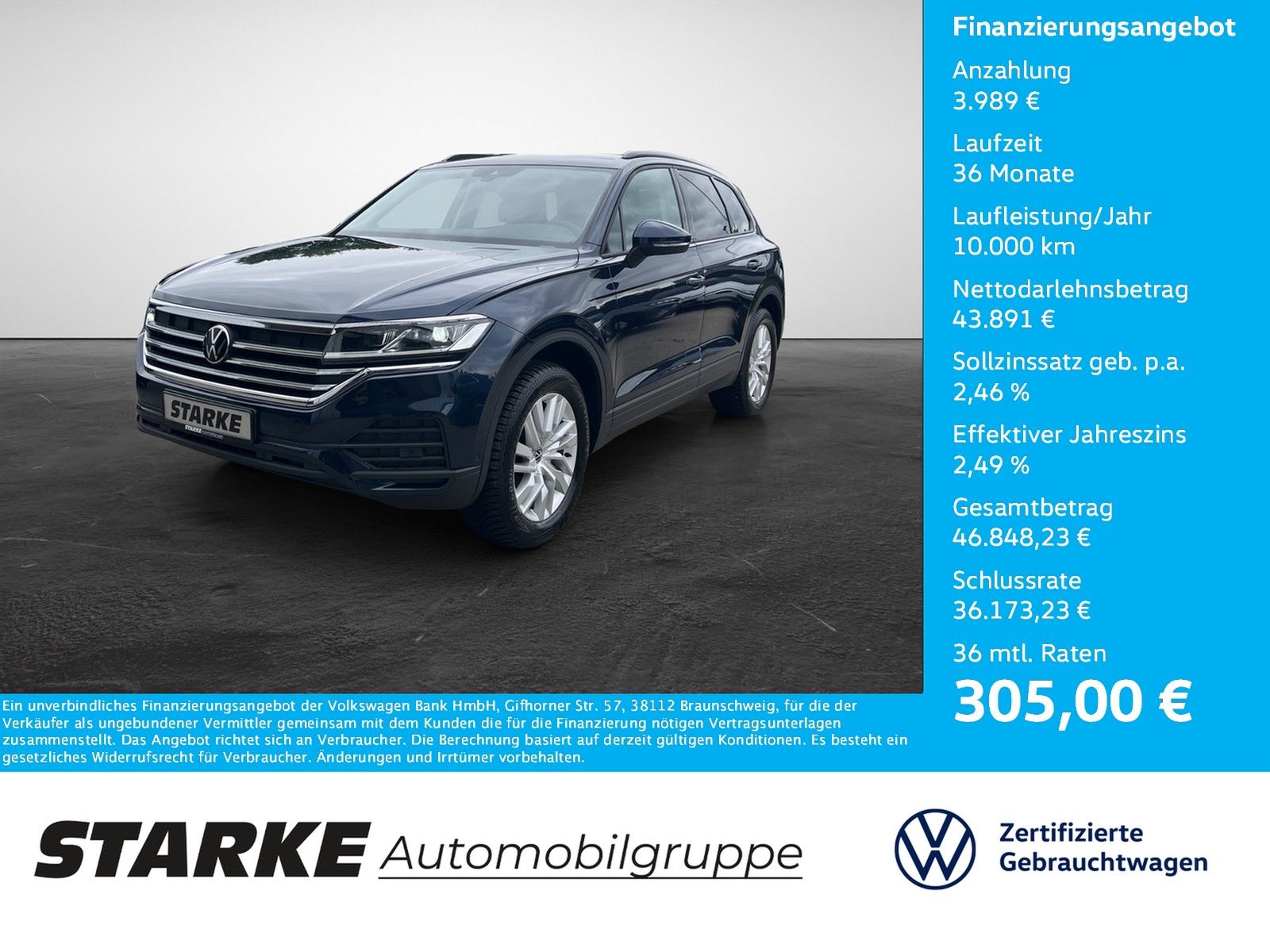 Volkswagen Touareg 3.0 TDI 4M AHK Navi LED Leder Kamera PD