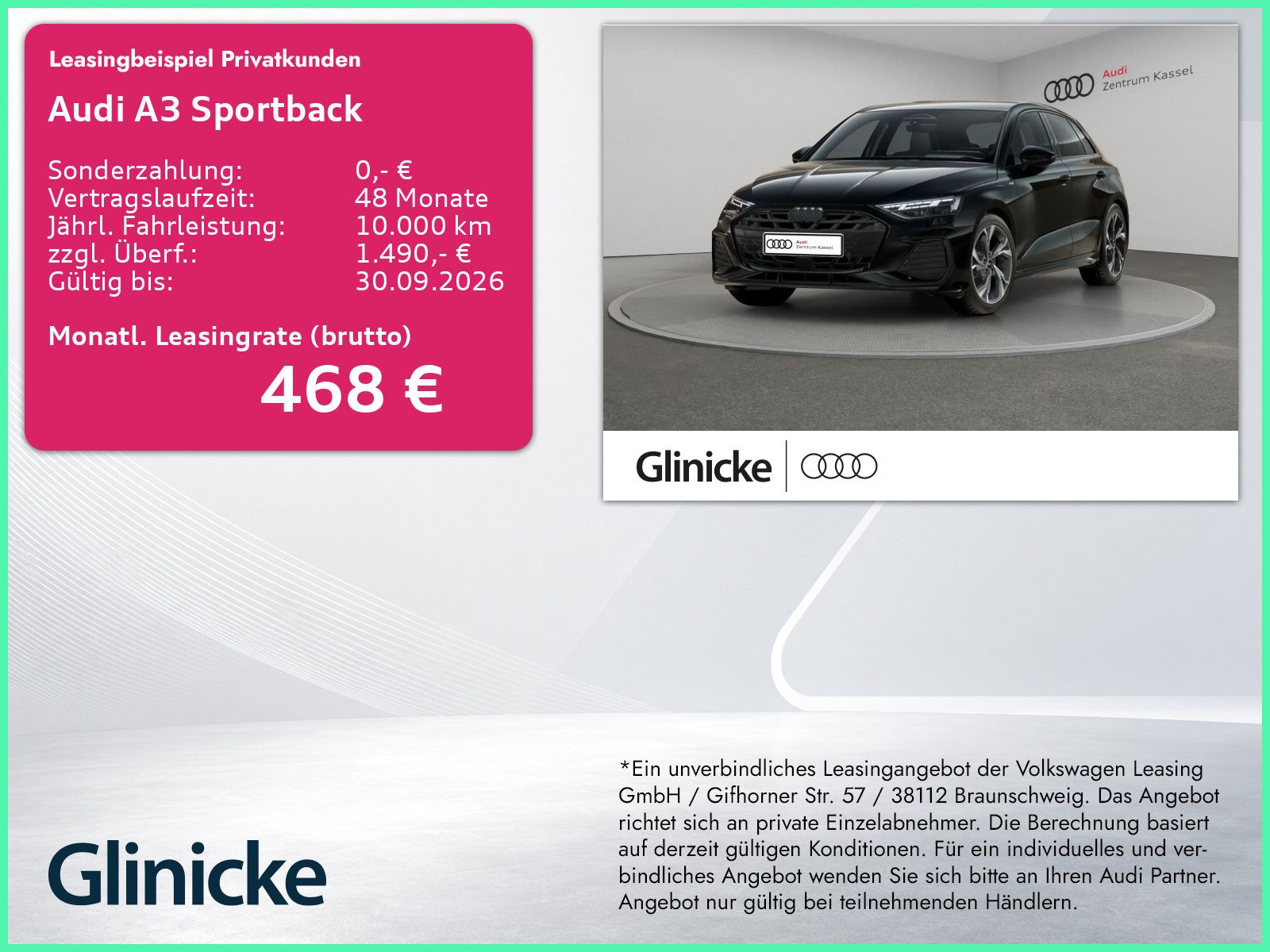 Audi A3 Sportback S line TFSI LED SONOS Kamera AHK
