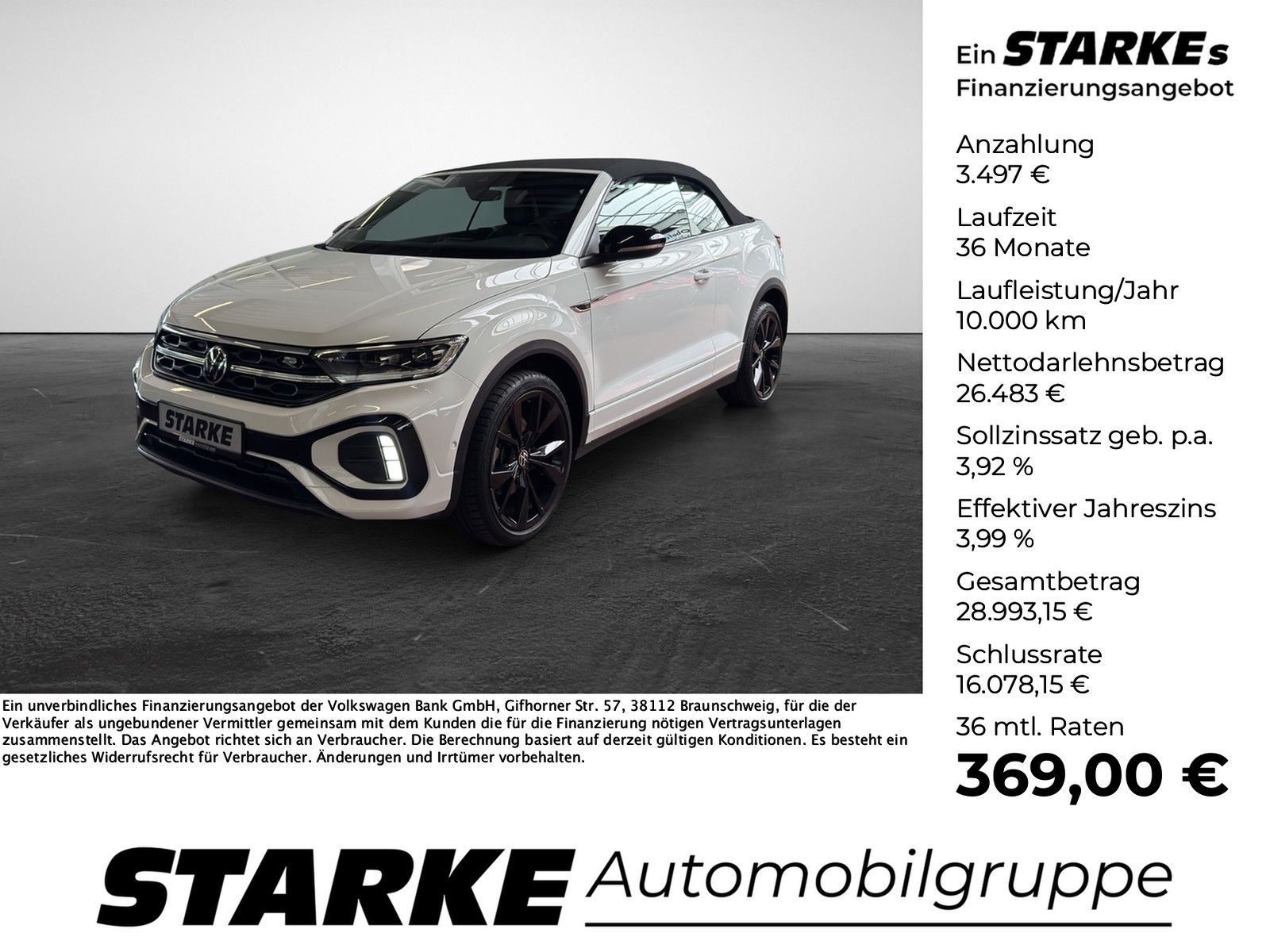 Volkswagen T-Roc Cabriolet 1.5 TSI DSG R-Line Black Style L