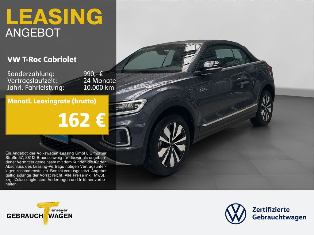 T-Roc Cabriolet 1.0 TSI GOAL NAVI RÜCKFAHRKAMERA