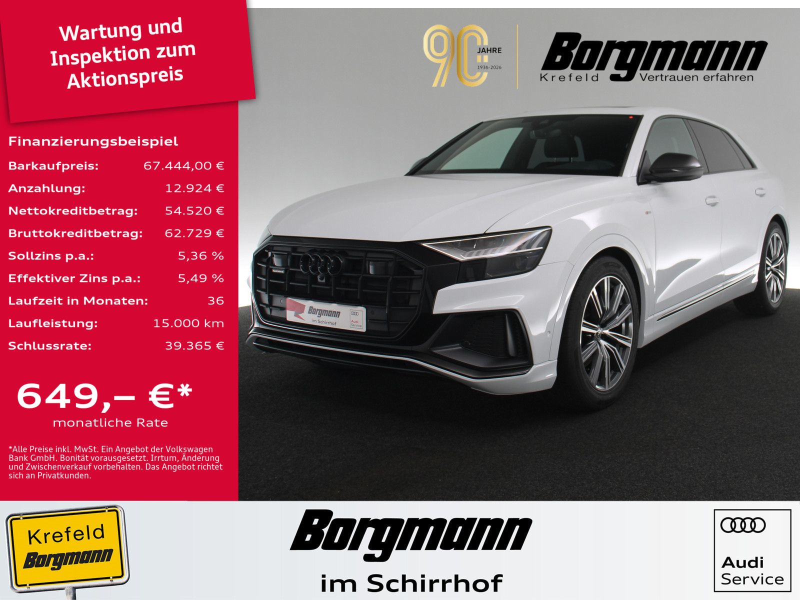 AUDI Q8 50 TDI competition plus AHK 360° MATRIX-LED