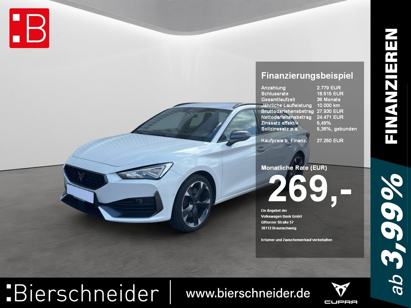 Cupra Leon SP 2.0 TSI DSG LED NAVI ACC BLINDSPOT 5-J-G
