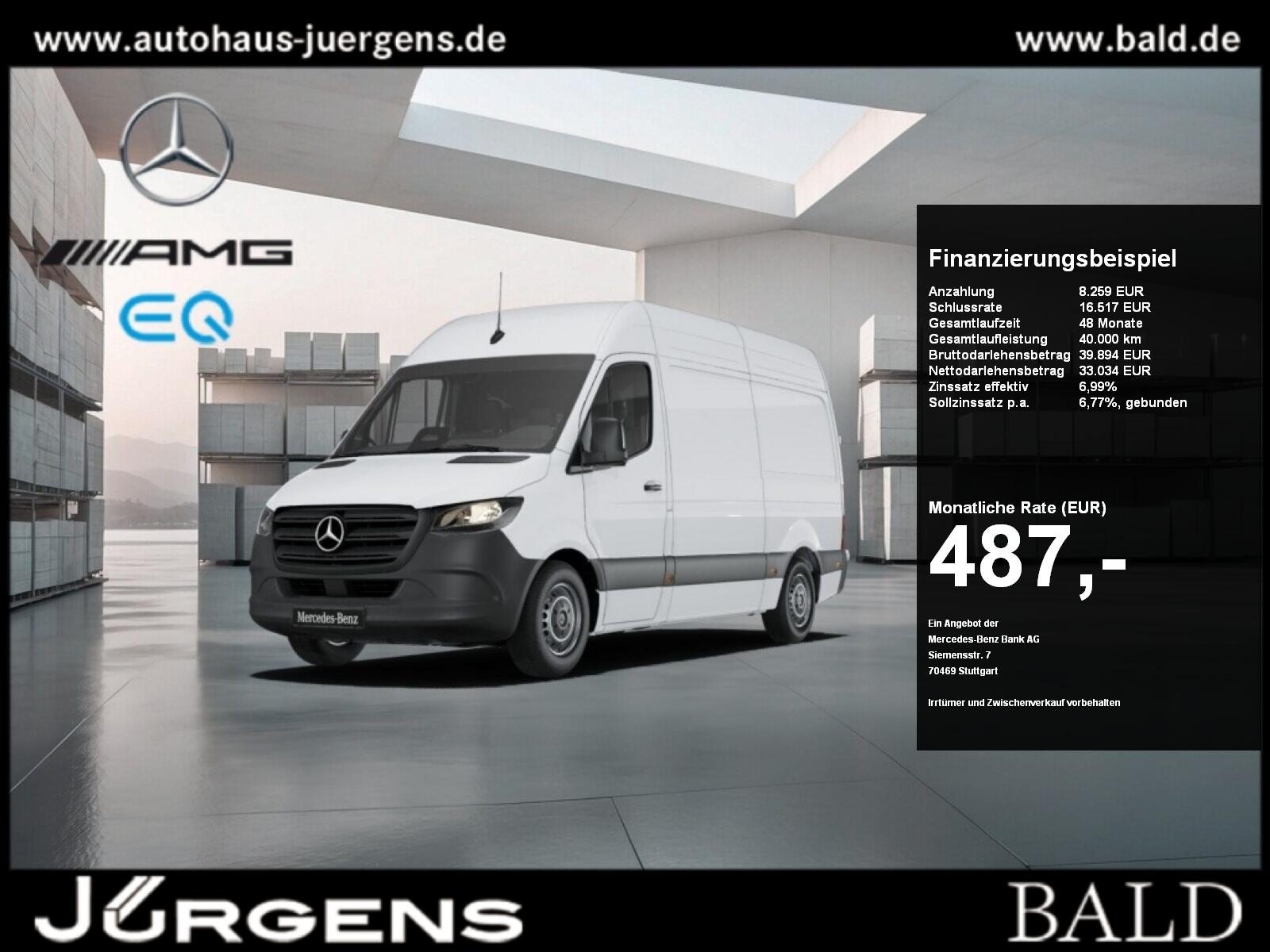 Mercedes-Benz Sprinter 317 Kasten/L2H2/Klima/Kamera/Totw/MBUX