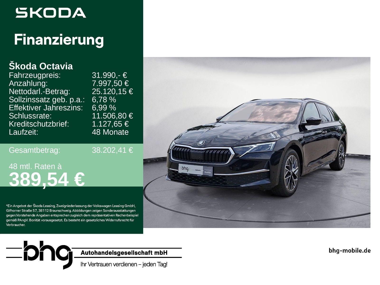Skoda Octavia Combi 2.0 TDI DSG Tour