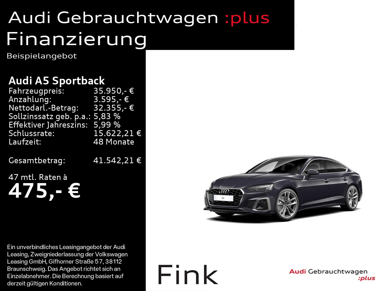 Audi A5 Sportback S line 40 TDI Matrix-LED