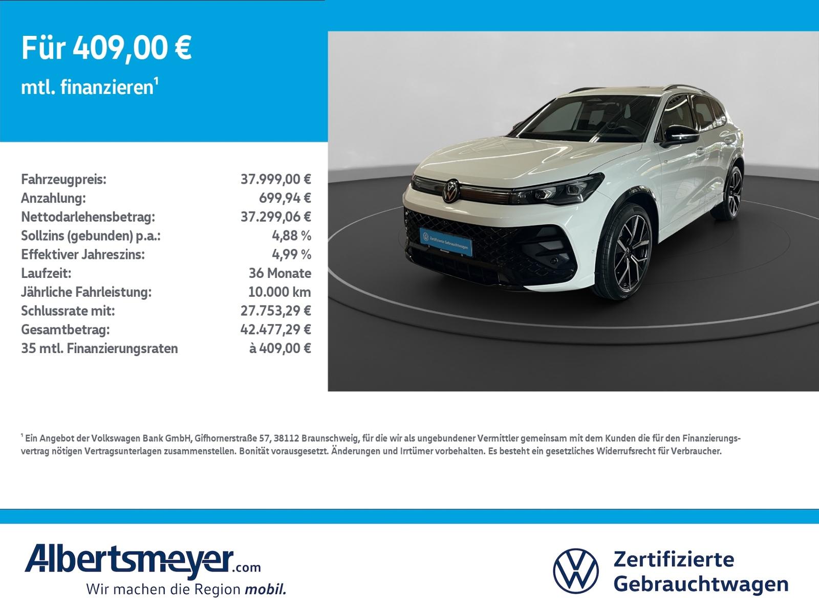 Volkswagen Tiguan 2.0 TSI 4Motion R-Line +DSG+ACC+NAVI+LM++