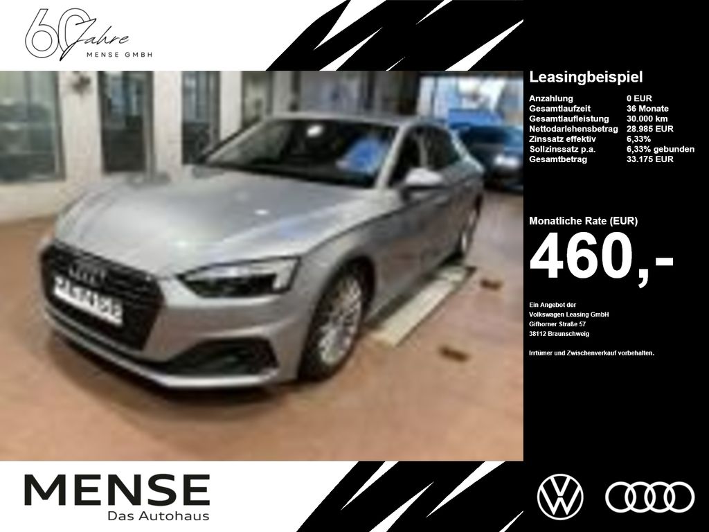 Abbildung Leasingangebot Audi A5 Sportback 35 TDI S tronic Matrix|CarPlay|AHK