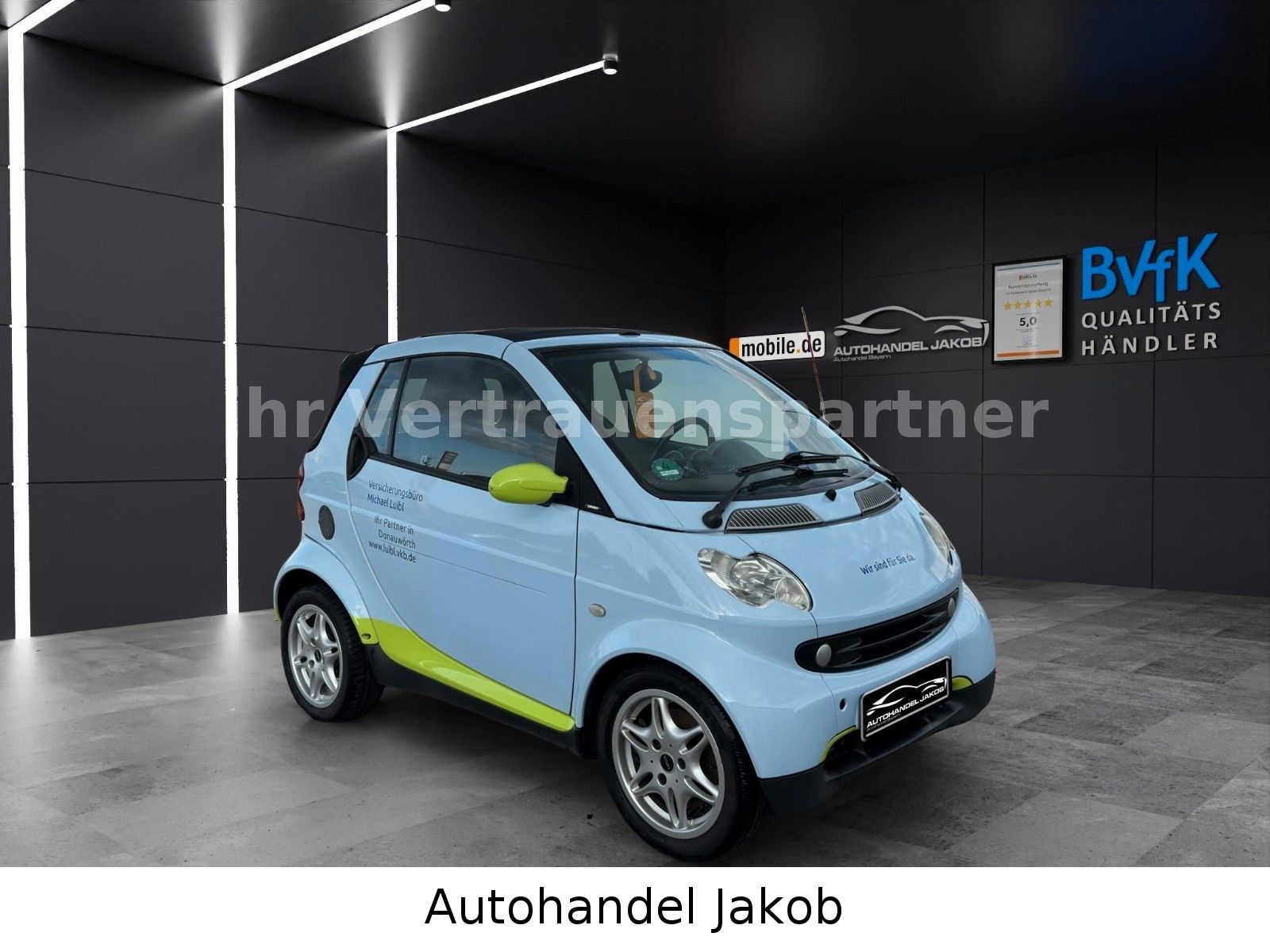 Smart ForTwo/Cabrio/TÜV und Service NEU/8x Bereift !