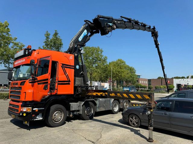 Scania R560 V8 8X2 + EFFER CRANE 1550 6S + FLYJIP 6XHYD