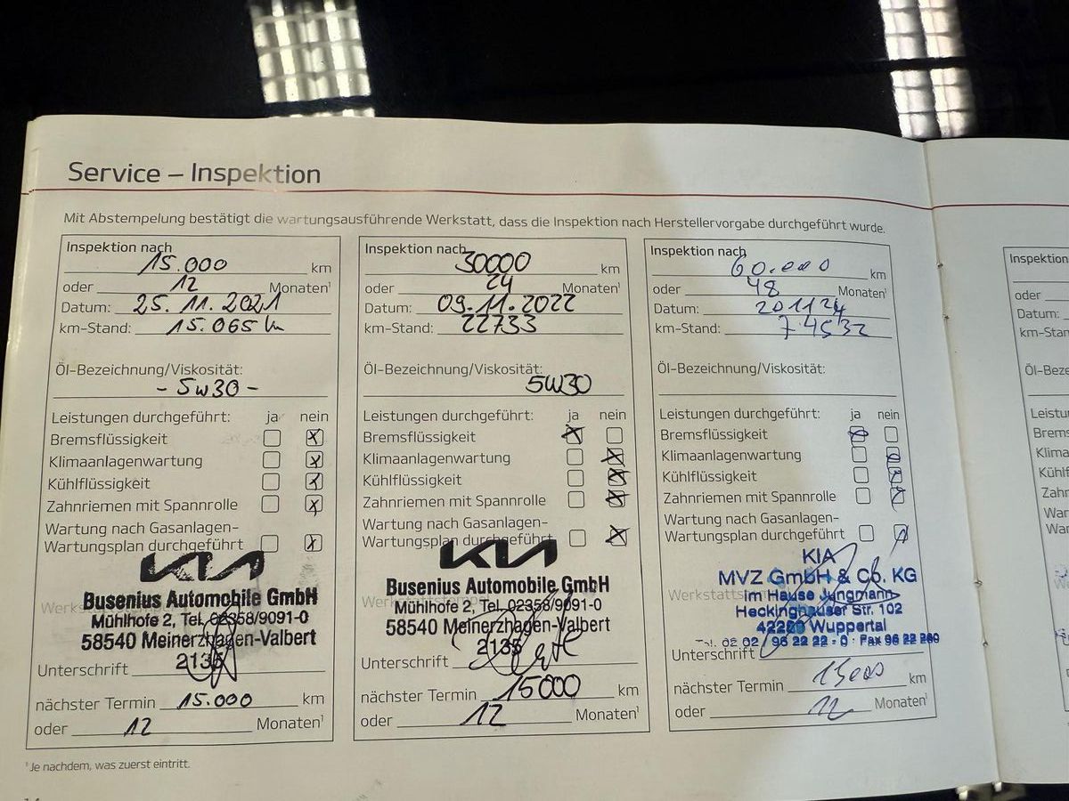 Fahrzeugabbildung Kia pro cee'd / ProCeed / LED / NAVI / SCHECKHEFT /