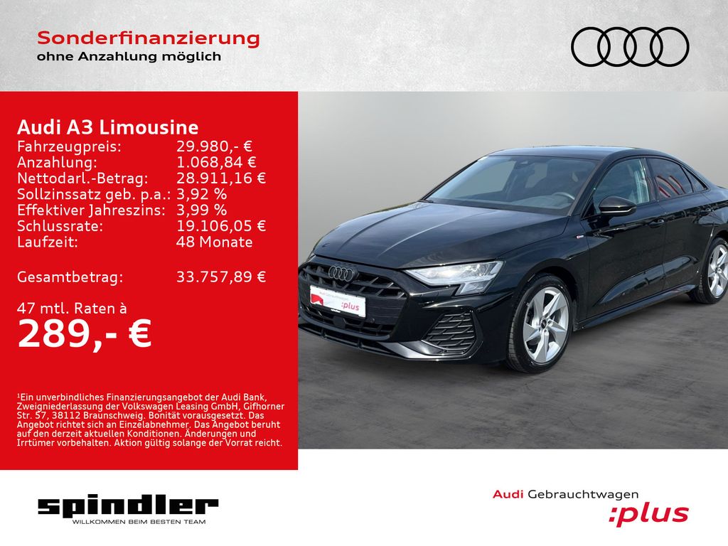 A3 Limousine S-Line 35 TFSI S-tronic / Navi, AHK