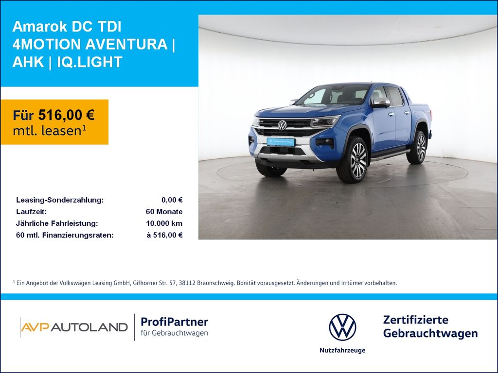 Volkswagen Amarok DC TDI 4MOTION AVENTURA | AHK | IQ.LIGHT