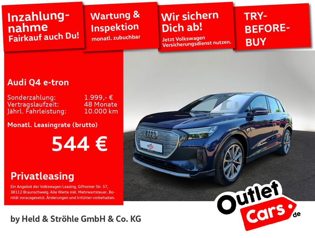 Audi Q4 e-tron 50 quattro AHK KAM NAVI+ PANO SHZ WÄPU