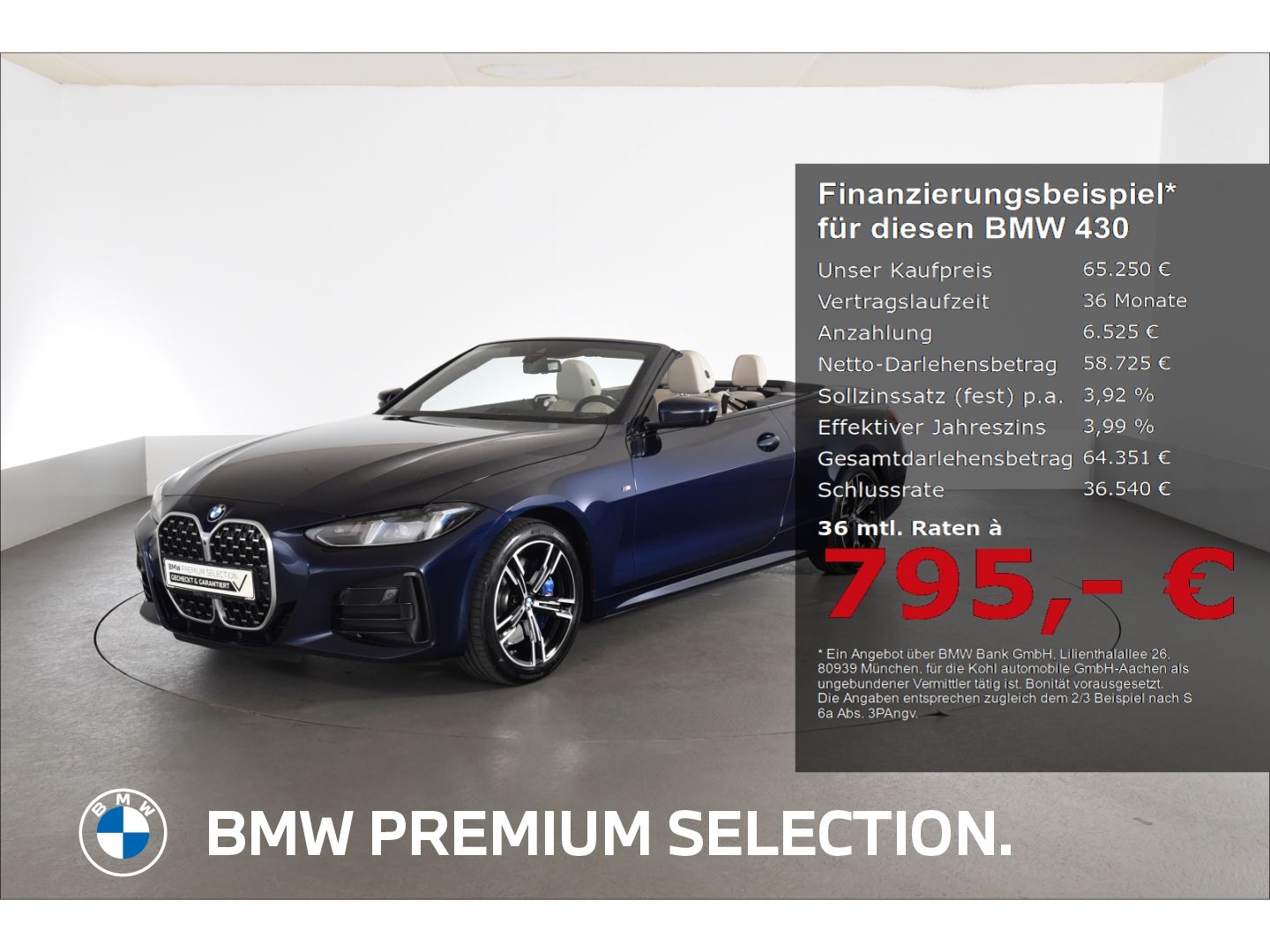 BMW 430 i xDrive M Sport Anhängerkupplung Harman Kar foto 1